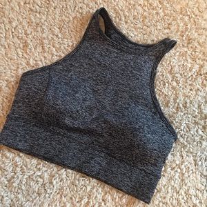 Grey sports bra